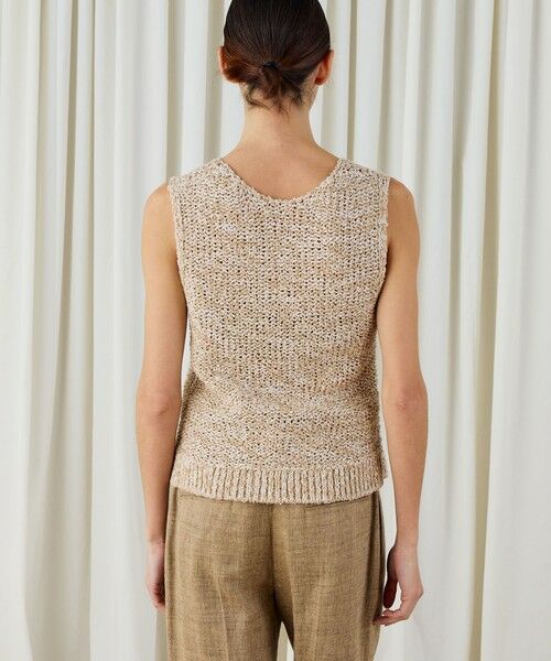 TOMORROWLAND / トゥモローランド ベスト | ピコットテープヤーン クルーネックベスト | 詳細4