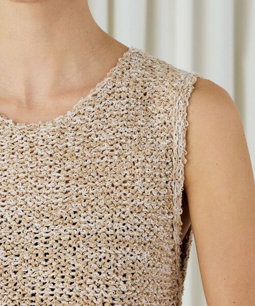TOMORROWLAND / トゥモローランド ベスト | ピコットテープヤーン クルーネックベスト | 詳細6
