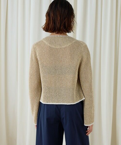 TOMORROWLAND / トゥモローランド カーディガン・ボレロ | タックパターン クルーネックカーディガン | 詳細4