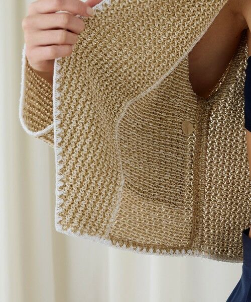 TOMORROWLAND / トゥモローランド カーディガン・ボレロ | タックパターン クルーネックカーディガン | 詳細5