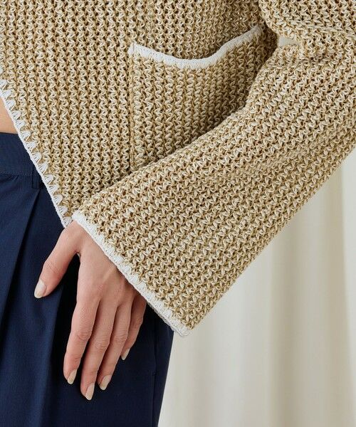 TOMORROWLAND / トゥモローランド カーディガン・ボレロ | タックパターン クルーネックカーディガン | 詳細7