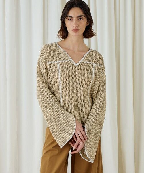 TOMORROWLAND / トゥモローランド ニット・セーター | タックパターン ワイドプルオーバー | 詳細2