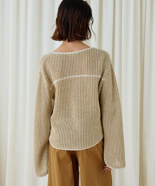 TOMORROWLAND / トゥモローランド ニット・セーター | タックパターン ワイドプルオーバー | 詳細4