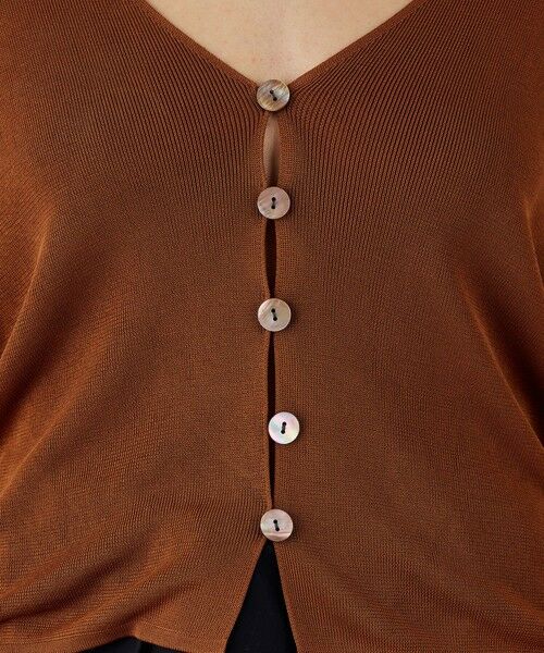 TOMORROWLAND / トゥモローランド カーディガン・ボレロ | マットレーヨン Vネックカーディガン | 詳細8