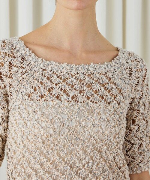 TOMORROWLAND / トゥモローランド ニット・セーター | コットンブークレームリネ スクエアネックプルオーバー | 詳細5