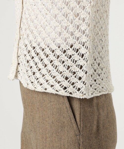 TOMORROWLAND / トゥモローランド カーディガン・ボレロ | グリッターネップヤーン Vネックカーディガン | 詳細8