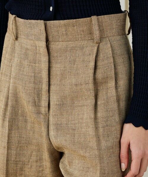 TOMORROWLAND / トゥモローランド その他パンツ | リネンシルクコットンヘリンボーン ワイドシルエットパンツ | 詳細6