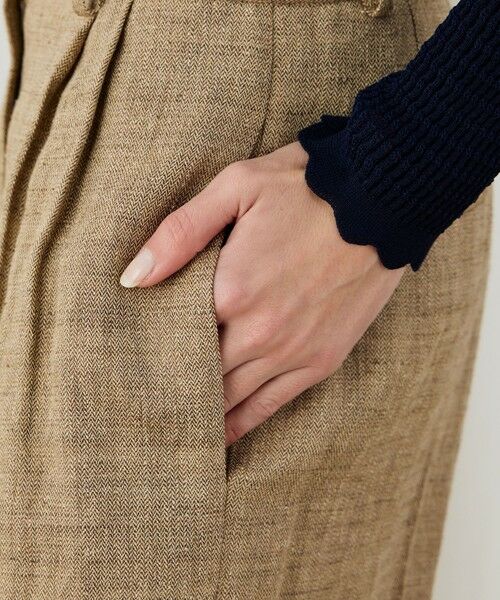 TOMORROWLAND / トゥモローランド その他パンツ | リネンシルクコットンヘリンボーン ワイドシルエットパンツ | 詳細8