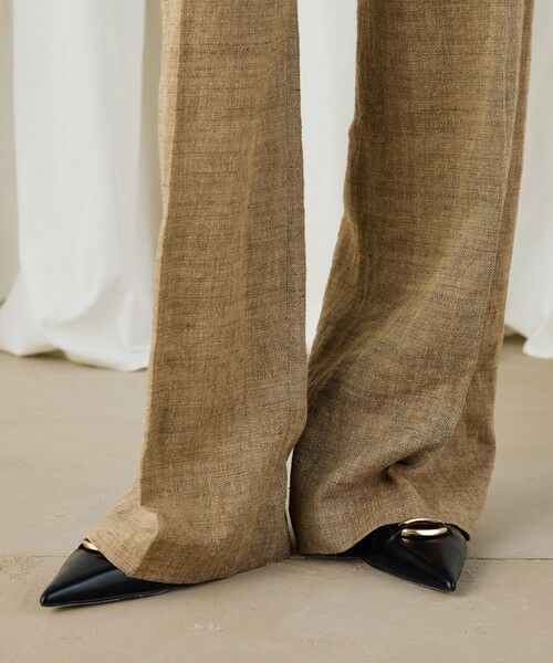 TOMORROWLAND / トゥモローランド その他パンツ | リネンシルクコットンヘリンボーン ワイドシルエットパンツ | 詳細9