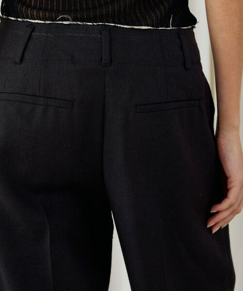 TOMORROWLAND / トゥモローランド スラックス・ドレスパンツ | モヘヤウールリネン ローウエストパンツ | 詳細6