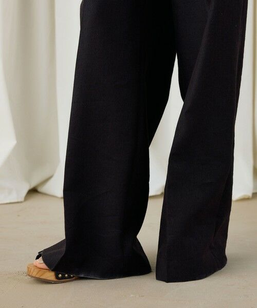 TOMORROWLAND / トゥモローランド スラックス・ドレスパンツ | モヘヤウールリネン ローウエストパンツ | 詳細8