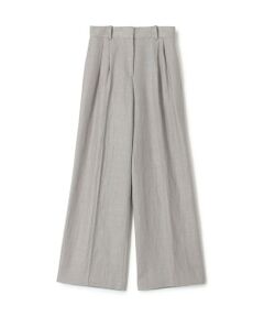 TOMORROWLAND / トゥモローランド スラックス・ドレスパンツ | ウェットリネン タックワイドパンツ