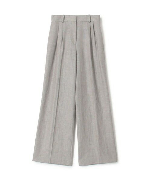 TOMORROWLAND/トゥモローランド ウェットリネン タックワイドパンツ 13 ライトグレー 32(5号) TOMORROWLAND/トゥモローランド ウェットリネン タックワイドパンツ 13 ライトグレー 32(5号)