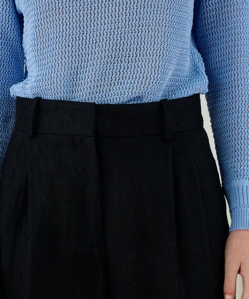 TOMORROWLAND / トゥモローランド スラックス・ドレスパンツ | ウェットリネン タックワイドパンツ | 詳細5