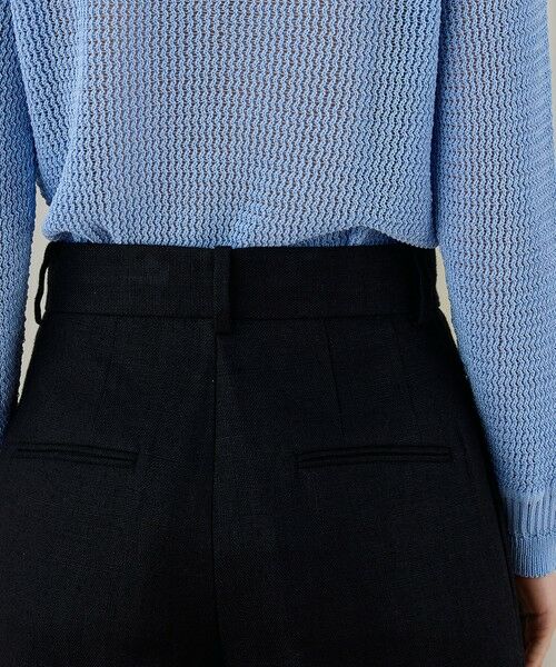 TOMORROWLAND / トゥモローランド スラックス・ドレスパンツ | ウェットリネン タックワイドパンツ | 詳細6