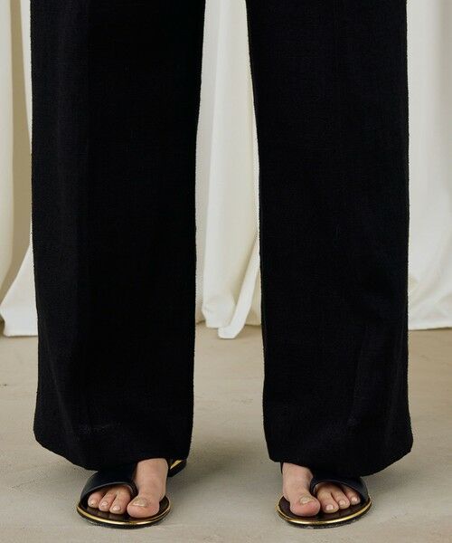 TOMORROWLAND / トゥモローランド スラックス・ドレスパンツ | ウェットリネン タックワイドパンツ | 詳細8