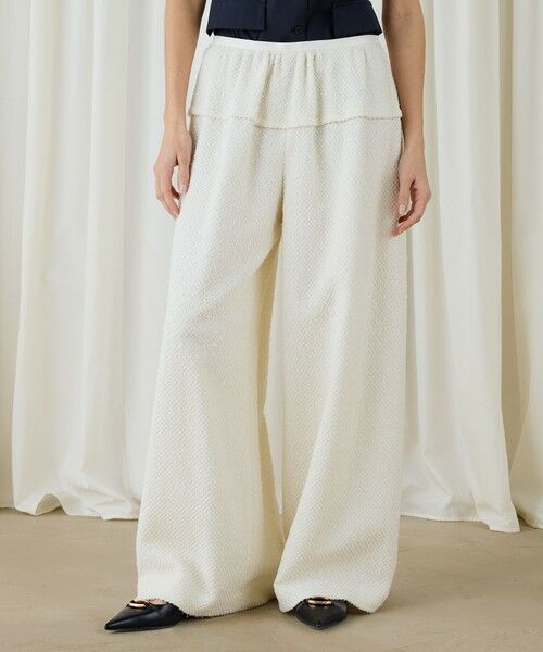 TOMORROWLAND / トゥモローランド その他パンツ | ツイストヤーンツイード ボリュームパンツ | 詳細2