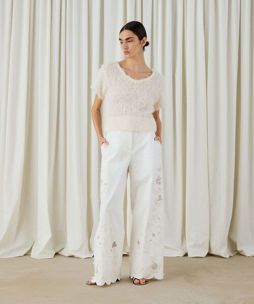 TOMORROWLAND / トゥモローランド その他パンツ | カットワークエンブロイダリー ワイドパンツ | 詳細1