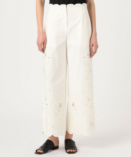 TOMORROWLAND / トゥモローランド その他パンツ | カットワークエンブロイダリー ワイドパンツ | 詳細3