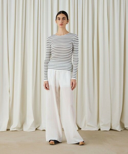 TOMORROWLAND / トゥモローランド その他パンツ | キュプラコットンストライプ イージーパンツ | 詳細1