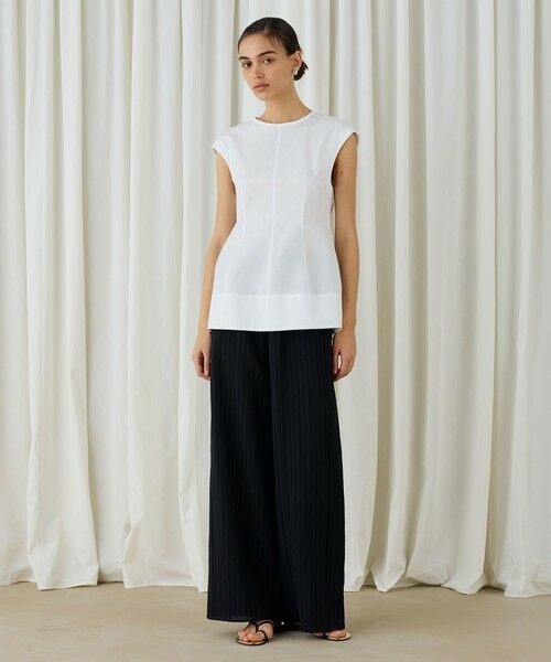 TOMORROWLAND / トゥモローランド その他パンツ | キュプラコットンストライプ イージーパンツ | 詳細11