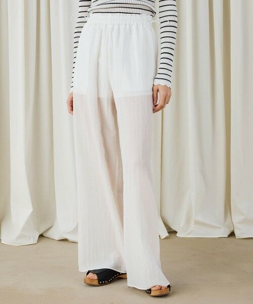 TOMORROWLAND / トゥモローランド その他パンツ | キュプラコットンストライプ イージーパンツ | 詳細2