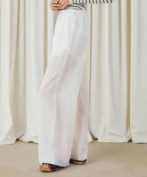 TOMORROWLAND / トゥモローランド その他パンツ | キュプラコットンストライプ イージーパンツ | 詳細3