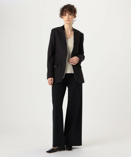 TOMORROWLAND / トゥモローランド テーラードジャケット | モヘヤウールリネン ノーカラージャケット | 詳細1