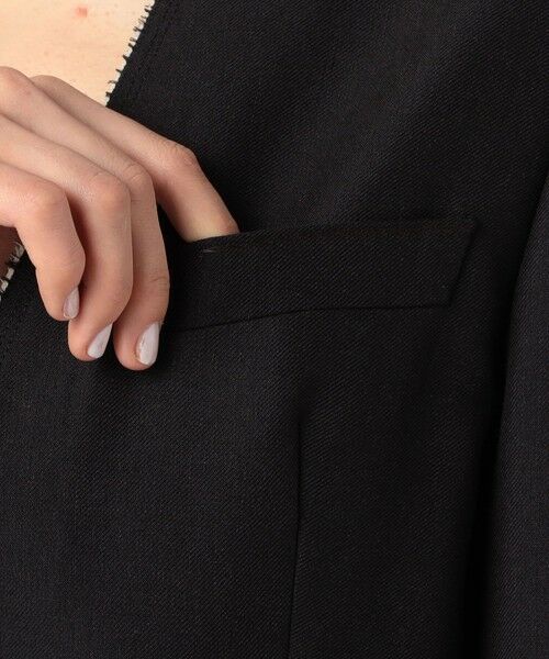 TOMORROWLAND / トゥモローランド テーラードジャケット | モヘヤウールリネン ノーカラージャケット | 詳細10