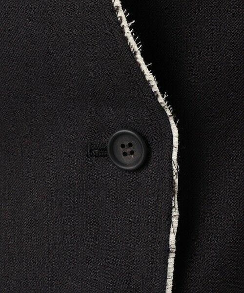 TOMORROWLAND / トゥモローランド テーラードジャケット | モヘヤウールリネン ノーカラージャケット | 詳細12