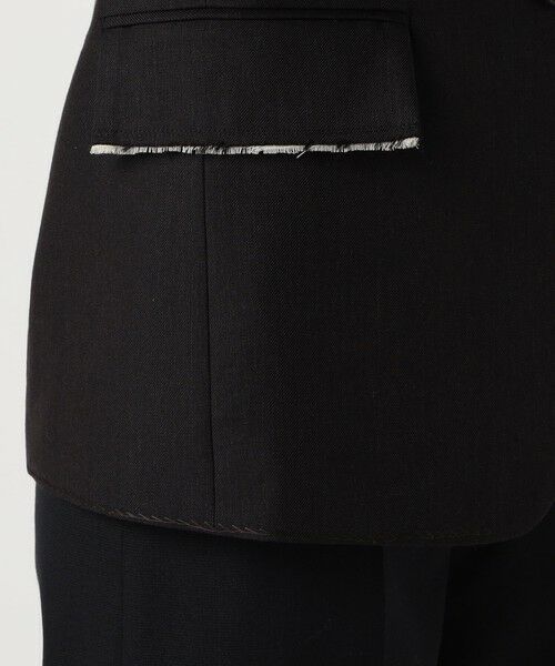 TOMORROWLAND / トゥモローランド テーラードジャケット | モヘヤウールリネン ノーカラージャケット | 詳細9