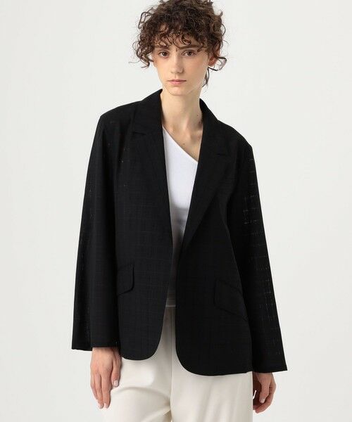 TOMORROWLAND / トゥモローランド テーラードジャケット | アキハチェックウール リラックスジャケット | 詳細2