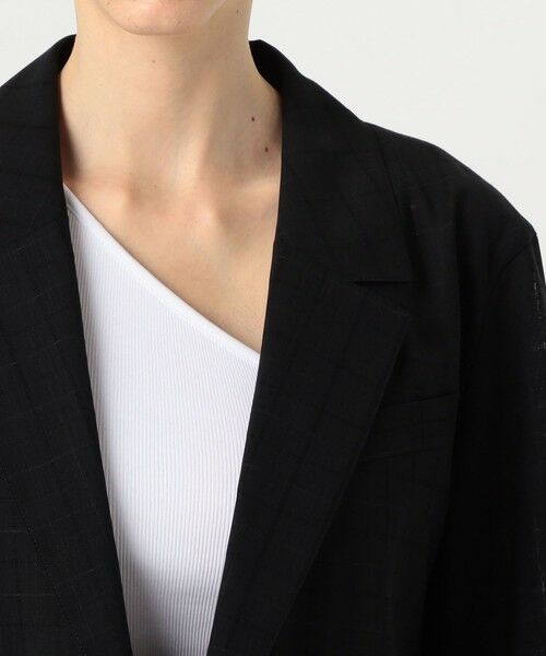 TOMORROWLAND / トゥモローランド テーラードジャケット | アキハチェックウール リラックスジャケット | 詳細6