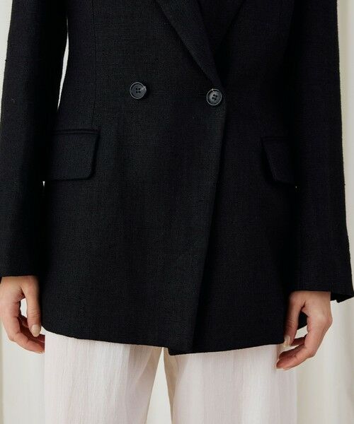TOMORROWLAND / トゥモローランド テーラードジャケット | ウェットリネン ダブルブレストジャケット | 詳細10