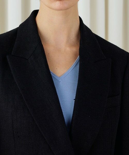 TOMORROWLAND / トゥモローランド テーラードジャケット | ウェットリネン ダブルブレストジャケット | 詳細7