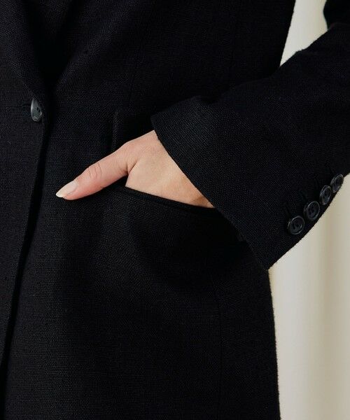 TOMORROWLAND / トゥモローランド テーラードジャケット | ウェットリネン ダブルブレストジャケット | 詳細9