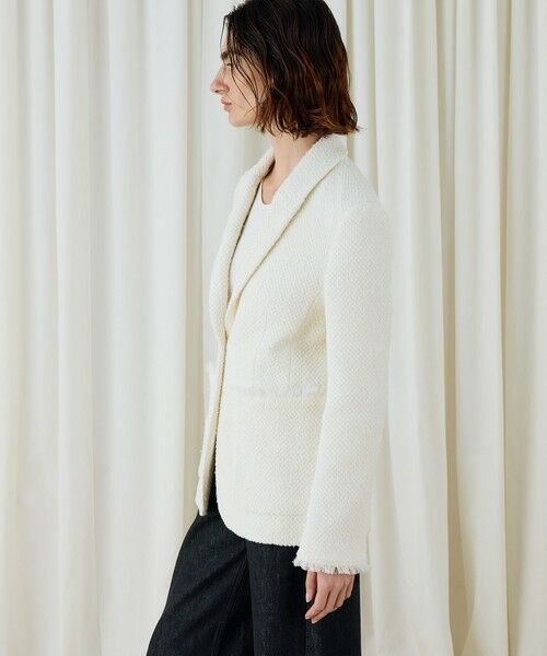 TOMORROWLAND / トゥモローランド テーラードジャケット | ツイストヤーンツイード ショールカラージャケット | 詳細3