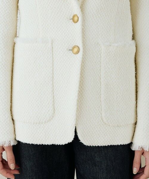 TOMORROWLAND / トゥモローランド テーラードジャケット | ツイストヤーンツイード ショールカラージャケット | 詳細8