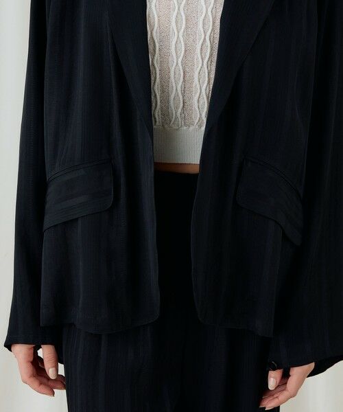 TOMORROWLAND / トゥモローランド テーラードジャケット | マルチストライプジャカード リラックスジャケット | 詳細8