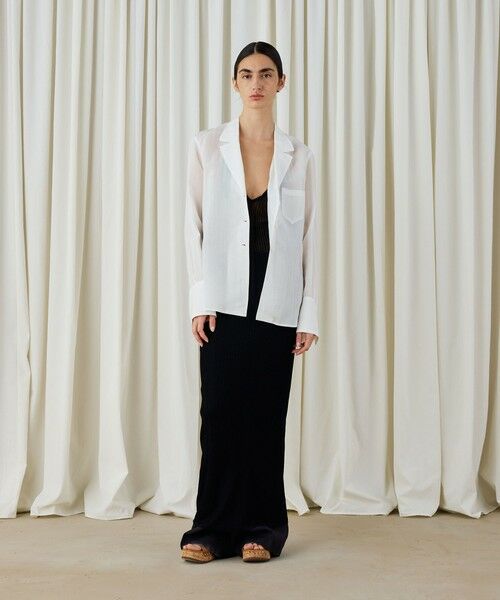 TOMORROWLAND / トゥモローランド テーラードジャケット | キュプラコットンストライプ シャツジャケット | 詳細9