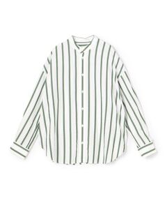 TOMORROWLAND / トゥモローランド シャツ・ブラウス（半袖以外） | ソフトストライプ スタンドカラーオーバーシャツ