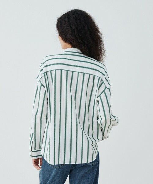 TOMORROWLAND / トゥモローランド シャツ・ブラウス(半袖以外) | ソフトストライプ スタンドカラーオーバーシャツ | 詳細4