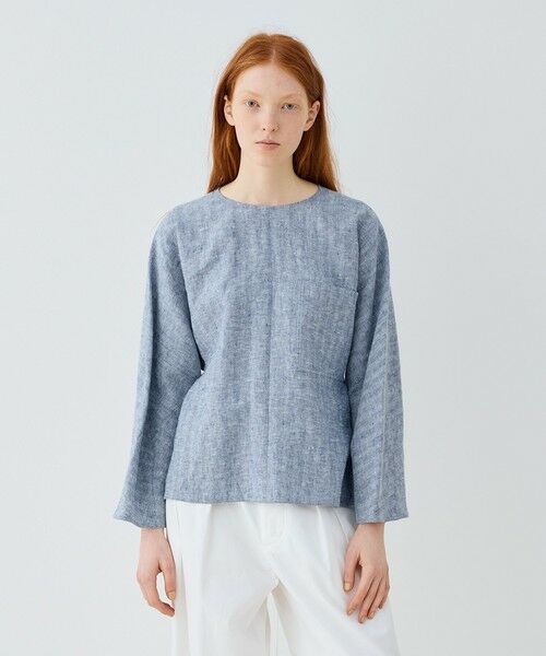 TOMORROWLAND / トゥモローランド シャツ・ブラウス（半袖以外） | ブラッシュドリネン プルオーバーシャツ | 詳細2