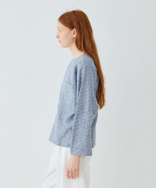 TOMORROWLAND / トゥモローランド シャツ・ブラウス（半袖以外） | ブラッシュドリネン プルオーバーシャツ | 詳細3