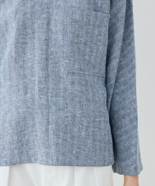 TOMORROWLAND / トゥモローランド シャツ・ブラウス（半袖以外） | ブラッシュドリネン プルオーバーシャツ | 詳細7