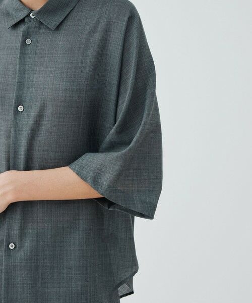 TOMORROWLAND / トゥモローランド シャツ・ブラウス | エアリークレープ ワイドシャツ | 詳細6