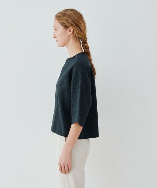 TOMORROWLAND / トゥモローランド シャツ・ブラウス | リブコンビフレンチリネン ワイドシャツ | 詳細3
