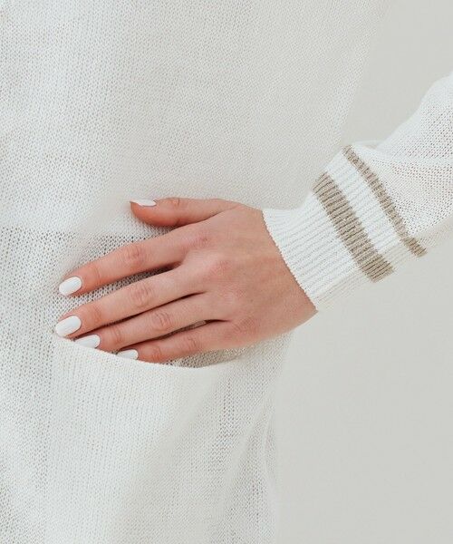 TOMORROWLAND / トゥモローランド カーディガン・ボレロ | リネンコードパイエット Vネックカーディガン | 詳細6