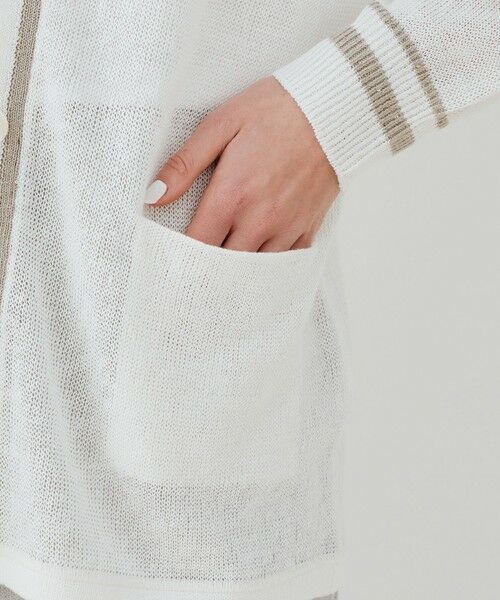 TOMORROWLAND / トゥモローランド カーディガン・ボレロ | リネンコードパイエット Vネックカーディガン | 詳細7