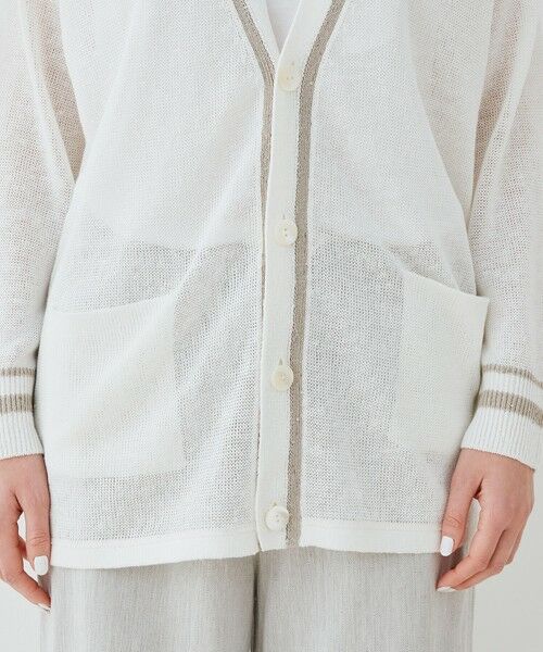 TOMORROWLAND / トゥモローランド カーディガン・ボレロ | リネンコードパイエット Vネックカーディガン | 詳細8